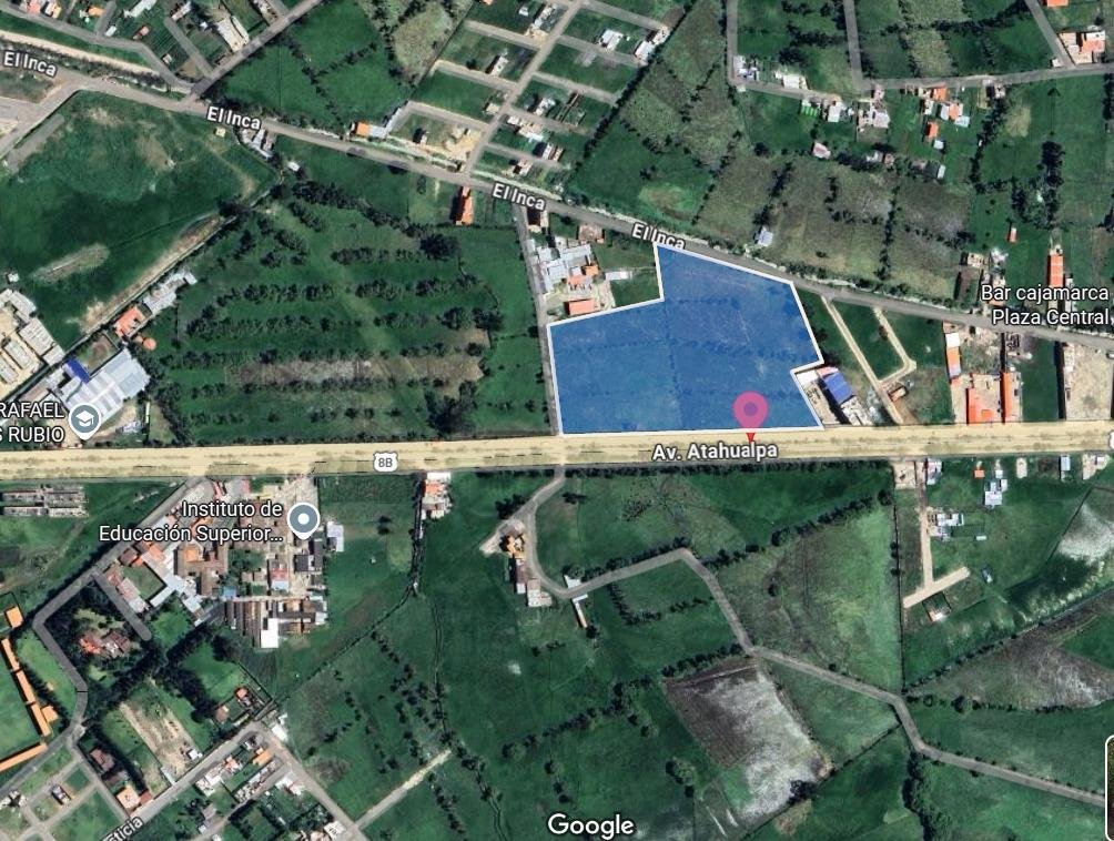 Amplio terreno en venta en Av. Atahualpa, Cajamarca. 44,064 m² ideales para proyectos comerciales, residenciales o turísticos. Inversión estratégica.
